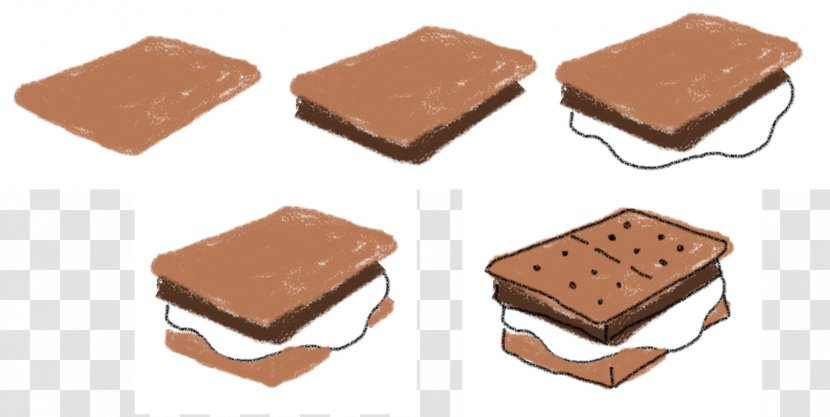 S'more Fudge Chocolate Drawing Graham Cracker Transparent PNG