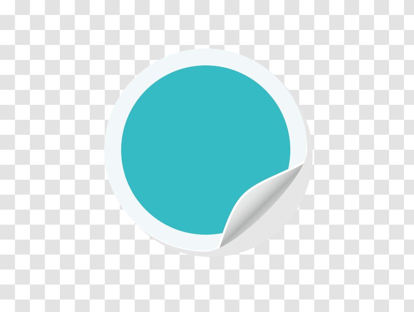 Turquoise Circle Pattern - Aqua - Creative Bookmark Notes,Ring Origami Tag Transparent PNG