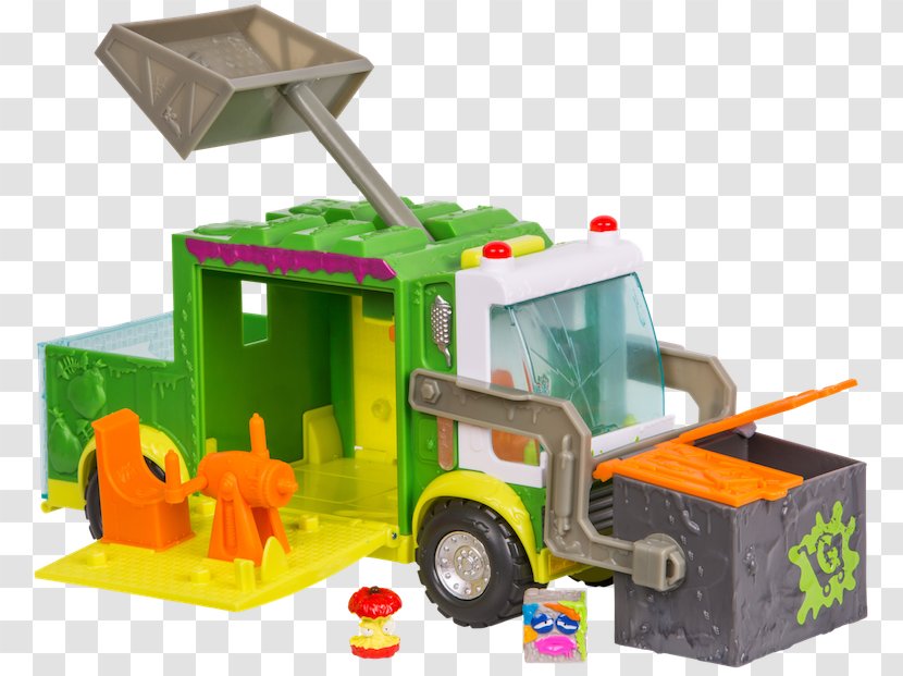 Grossery Gang Muck Chuck Garbage Truck Playset The Putrid Power S3 Large Pack Waste Toy Transparent PNG