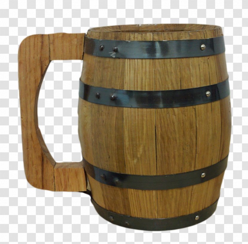 Mug Barrel Oak Wood Stainless Steel - Drinkware Transparent PNG