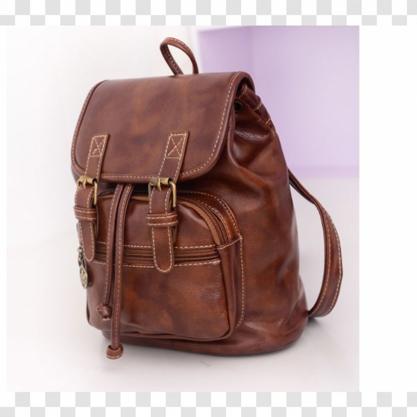 Handbag Backpack Brown Leather Baggage - Magnitude - Woman Transparent PNG