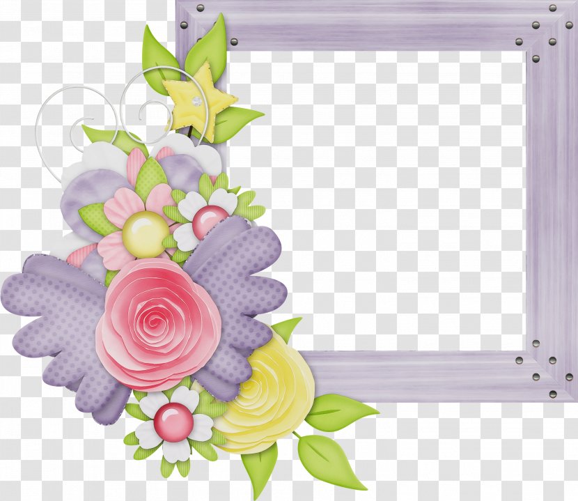 Pink Flower Frame - Plant - Interior Design Petal Transparent PNG