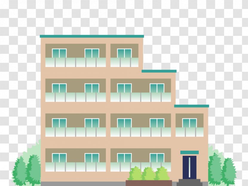 Real Estate Background - Apartment Building - Official Residence Transparent PNG