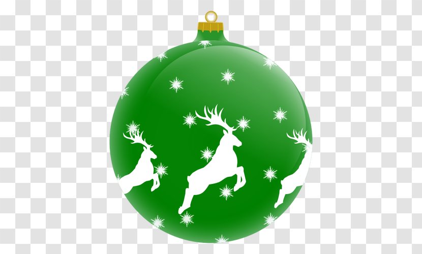 Christmas Ornament Decoration Tree Clip Art - Sphere - Green Vector Transparent PNG