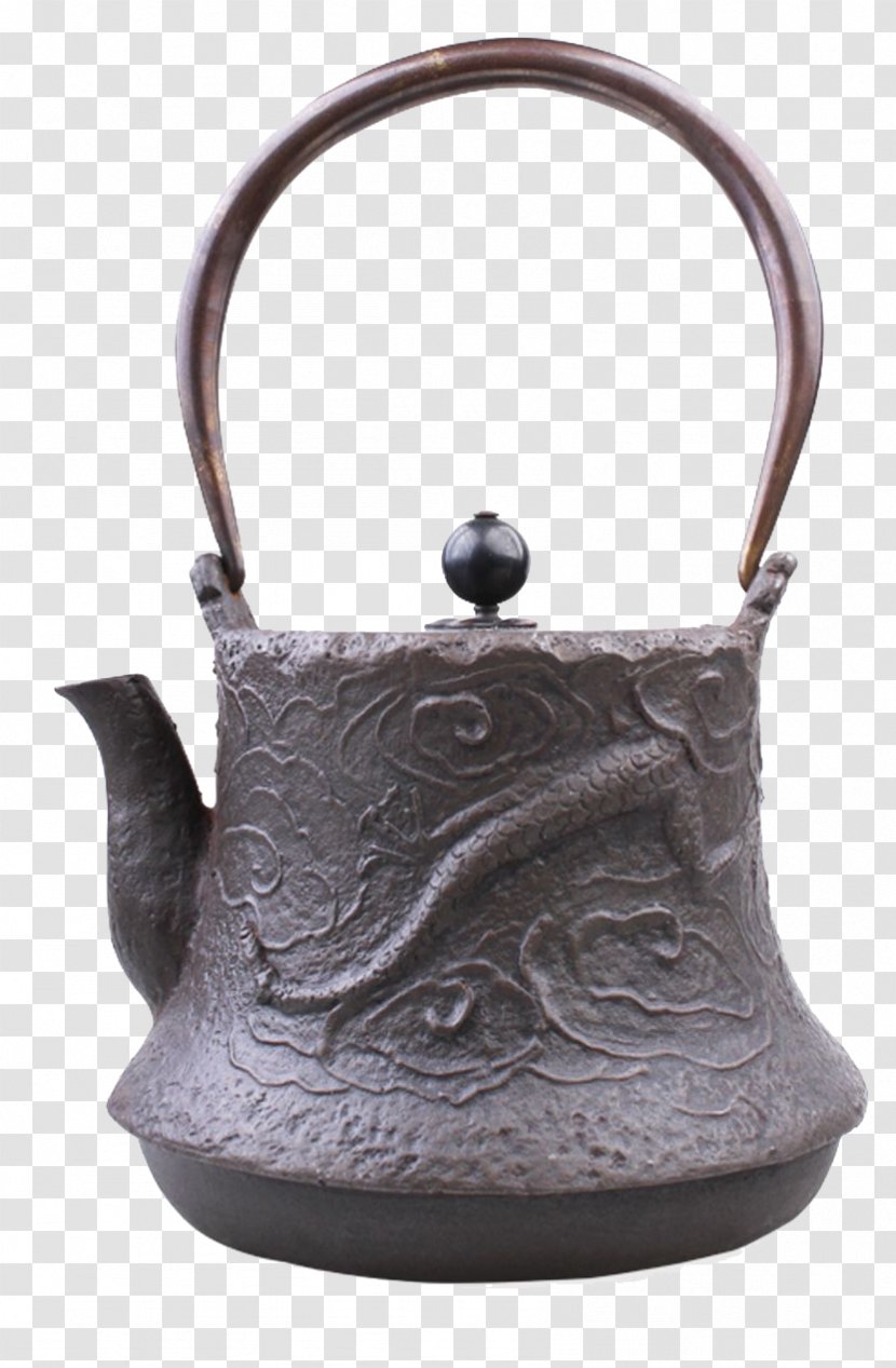 Kettle Teapot Iron Hu - Bag - Cast Pot Transparent PNG