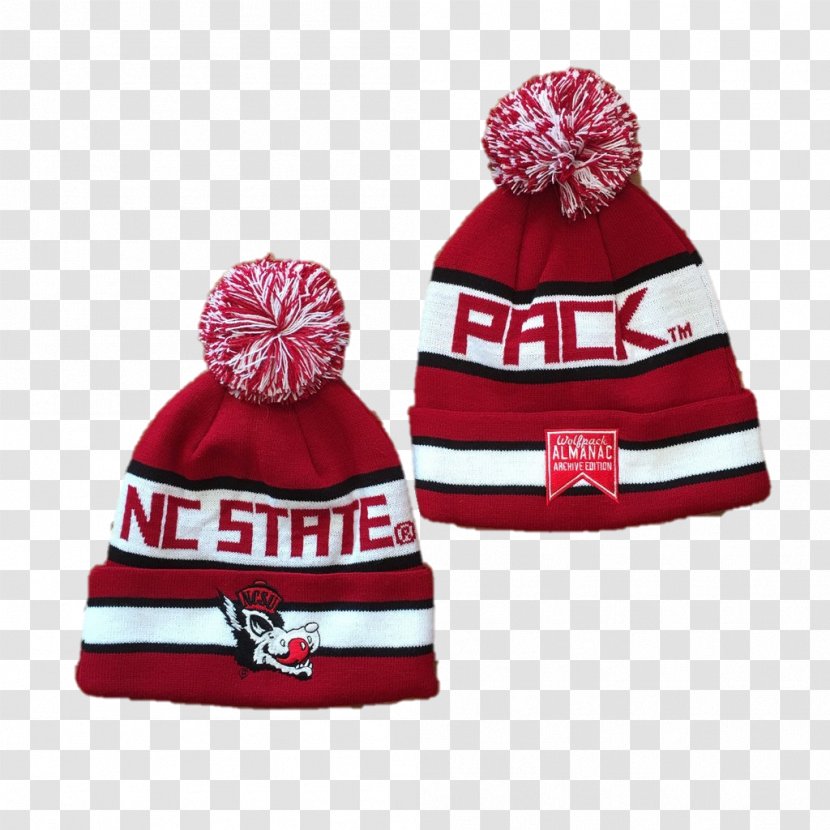 Beanie North Carolina State University NC Wolfpack Football Hat Women's Track And Field - Pompom Transparent PNG