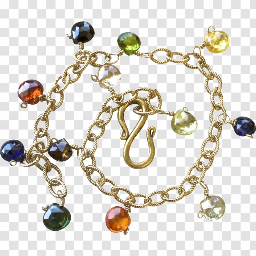 Charm Bracelet Gemstone Gold-filled Jewelry Bead - Gold Transparent PNG