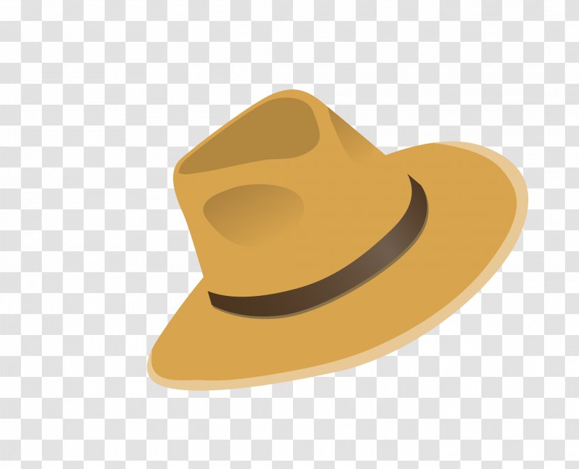 Hat Fedora Yellow - Vector Big Male Ladies Transparent PNG