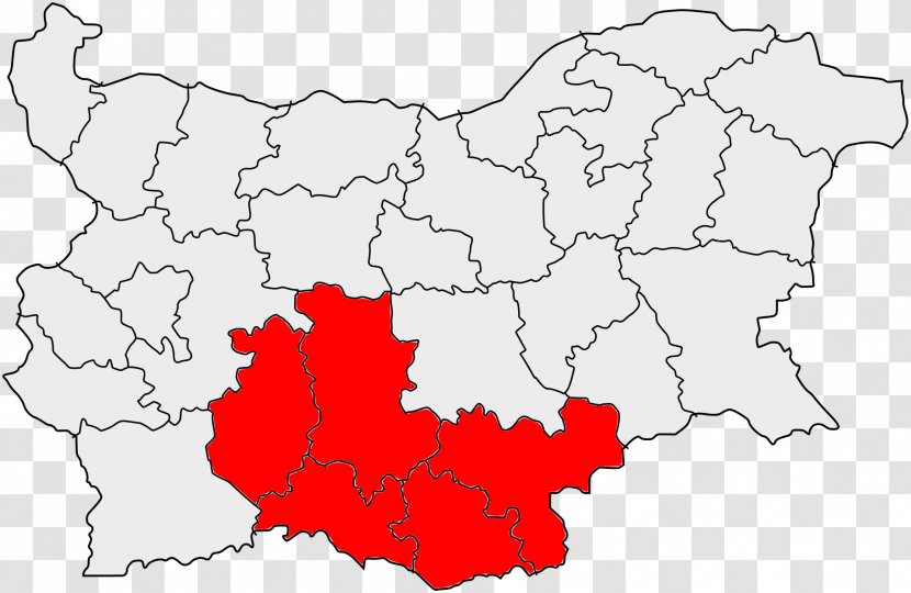 Severen Tsentralen Planning Region Yugozapaden Southern District, Plovdiv Provinces Of Bulgaria Vratsa - Nomenclature Territorial Units For Statistics - Province Transparent PNG