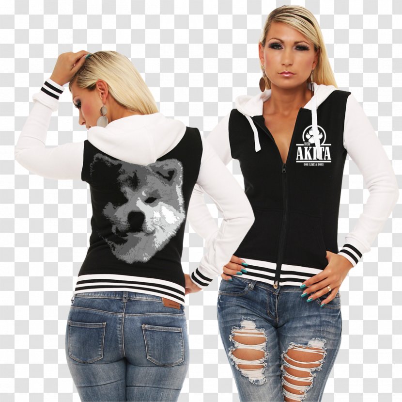 Hoodie Jacket T-shirt Clothing - Overcoat - Akita Transparent PNG