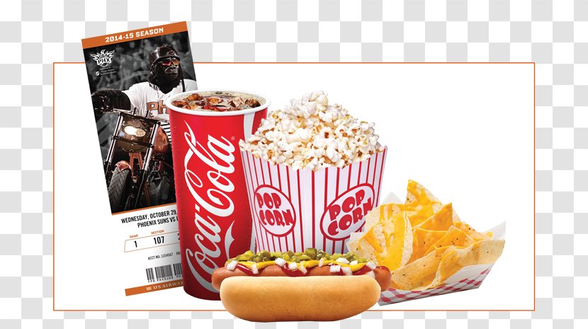 Popcorn Fizzy Drinks Fast Food Junk Coca-Cola - Brand - Eat Transparent PNG