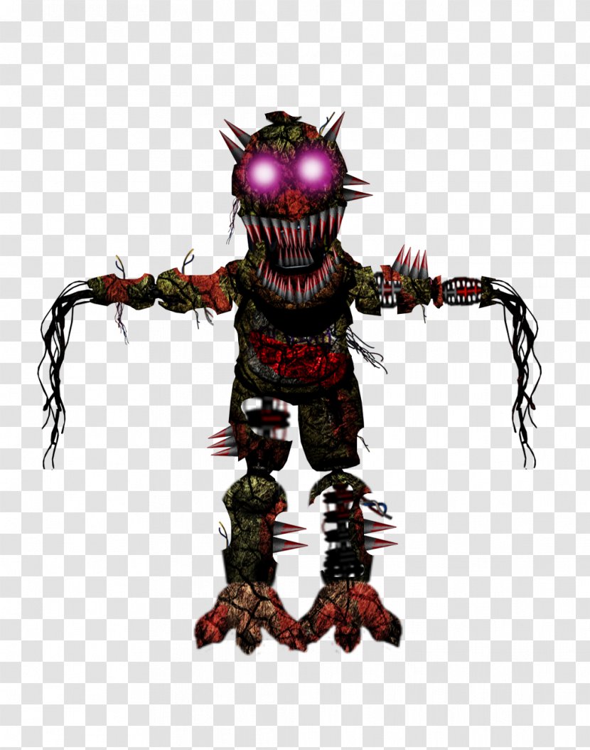 Five Nights At Freddy's 2 4 Animatronics DeviantArt - Action Figure - Nightmare Foxy Transparent PNG