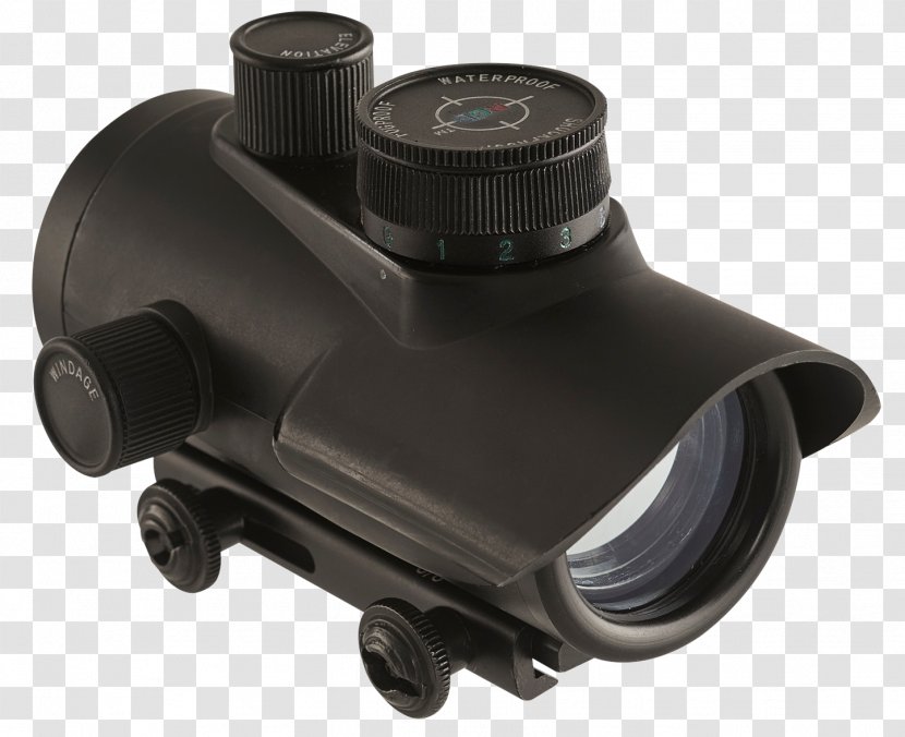 Red Dot Sight Reflector Telescopic Firearm - Cartoon - Tree Transparent PNG