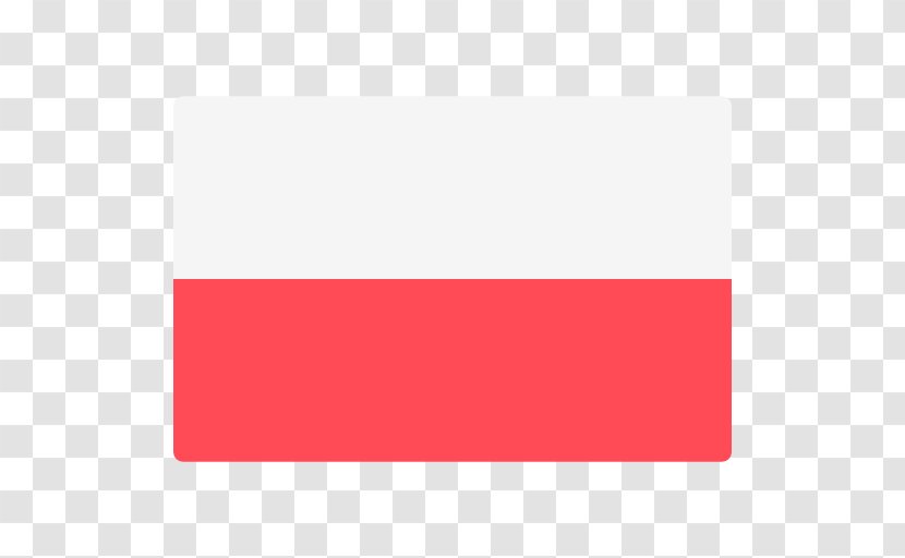 Line Angle Font - Rectangle - Flag Of Poland Transparent PNG