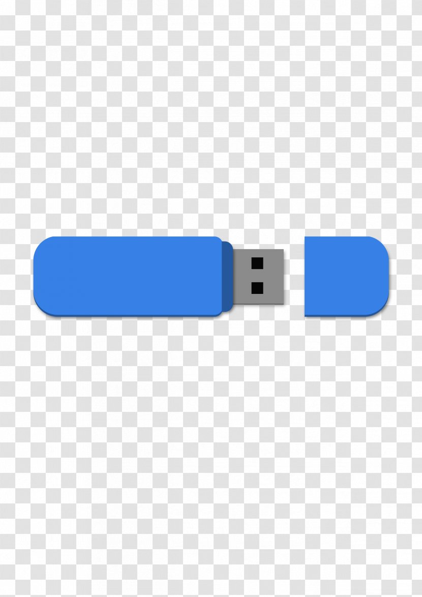 USB Three-dimensional Space - Blue Transparent PNG
