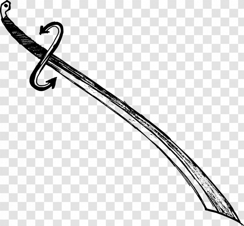 Sword Weapon Sabre Drawing - Femur - Doodle Transparent PNG