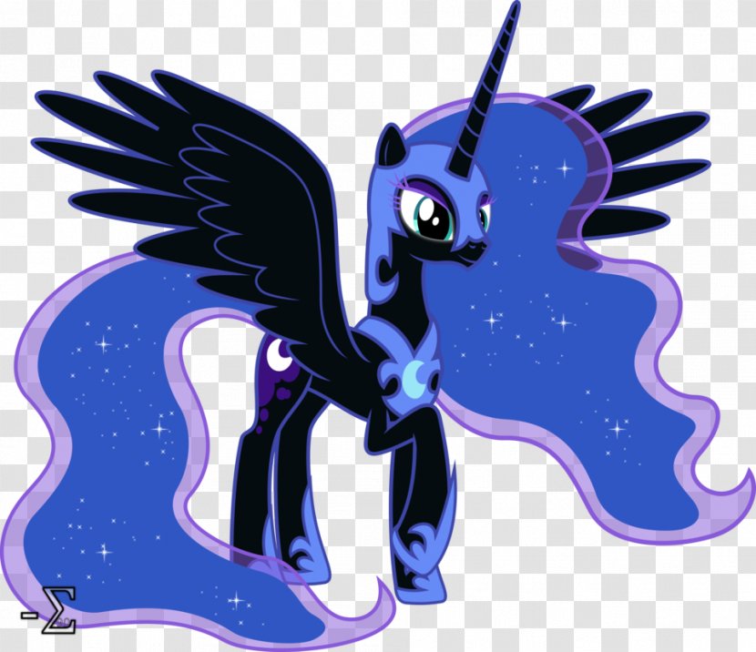 Princess Luna Celestia Pony Twilight Sparkle Pinkie Pie - Cobalt Blue - Purple Transparent PNG