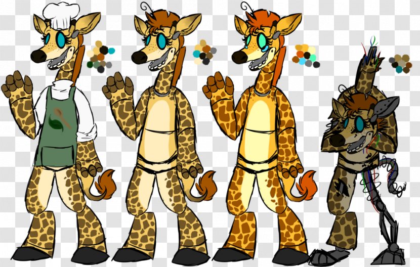 Giraffe African Wild Dog Five Nights At Freddy's Animatronics - Cartoon Transparent PNG