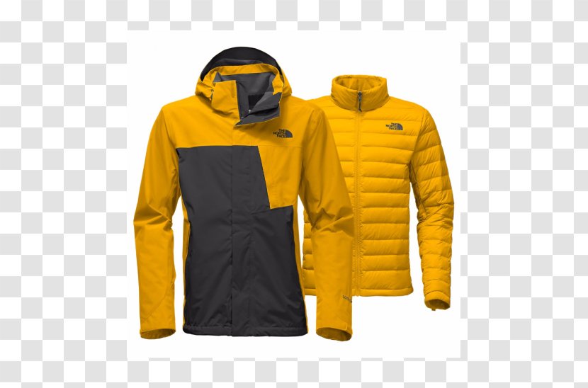 Jacket The North Face Coat Clothing Down Feather - Daunenjacke - Yellow Mountain Transparent PNG