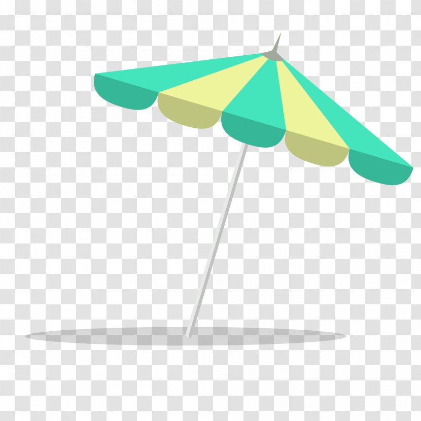 Beach Umbrella Flat Design - Wing Transparent PNG