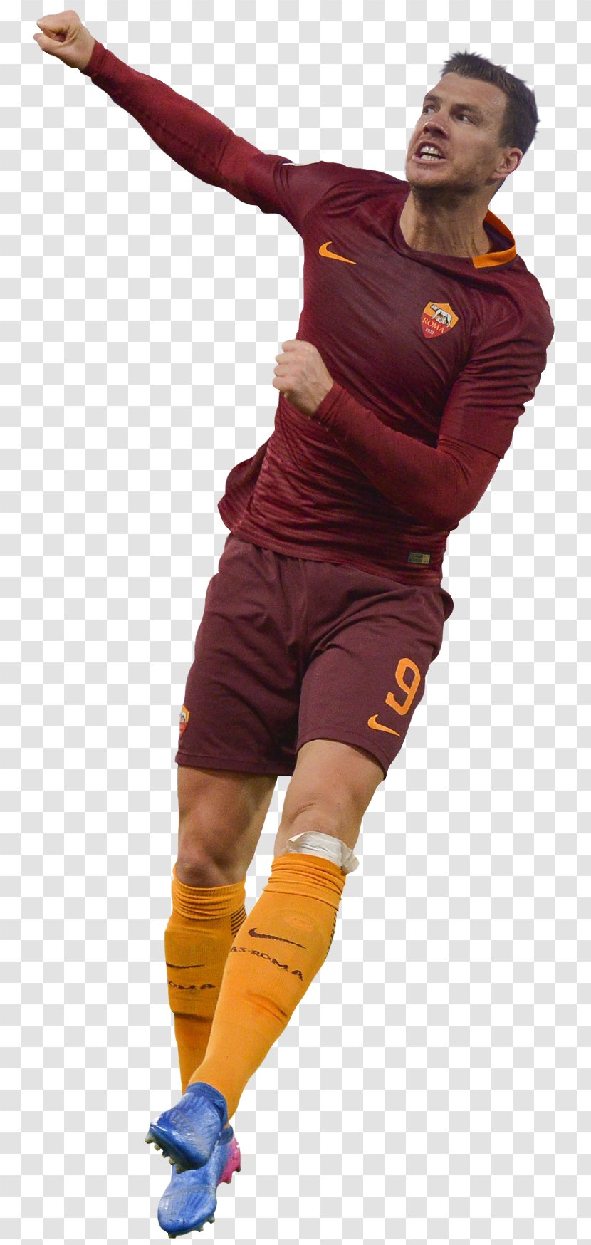 Edin Džeko A.S. Roma Soccer Player Rendering - Shoe - Football Transparent PNG
