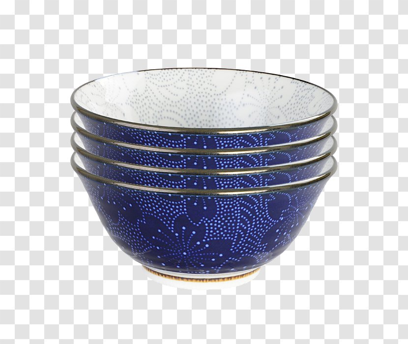 Bowl Cobalt Blue And White Pottery Glass Indigo - Mixing Transparent PNG