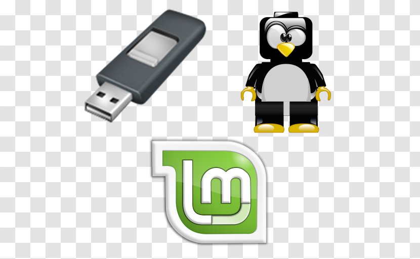 Tux, Of Math Command Linux Booting Rufus Microsoft Windows - Silhouette Transparent PNG