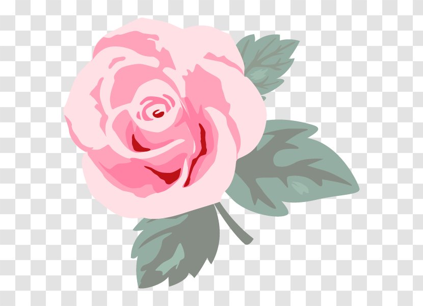 Garden Roses Pink Cabbage Rose Flower Nosegay - Floral Design Transparent PNG