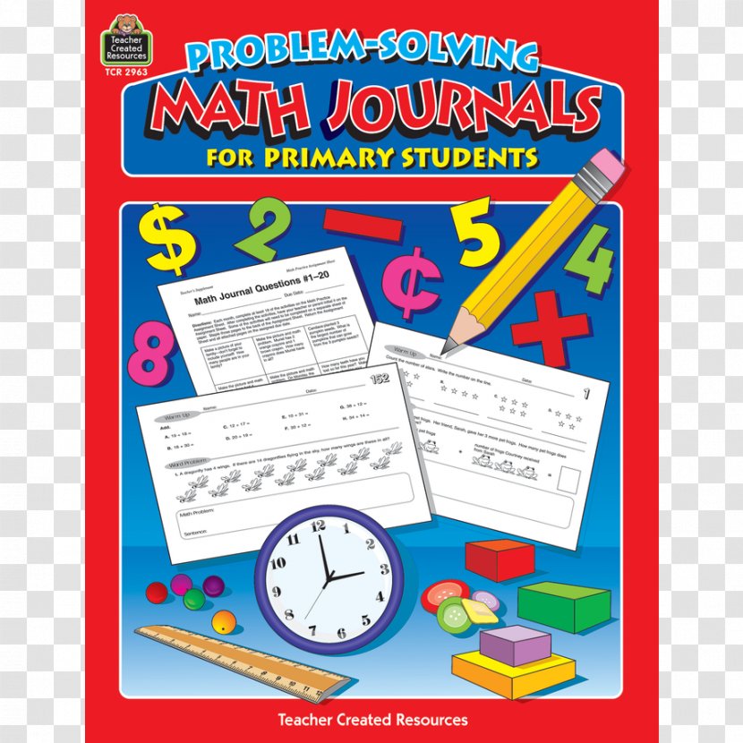 Mathematics Worksheet Problem Solving Problem-Solving Math Journals For Primary Students Elementary School - Second Grade - Handwritten Transparent PNG
