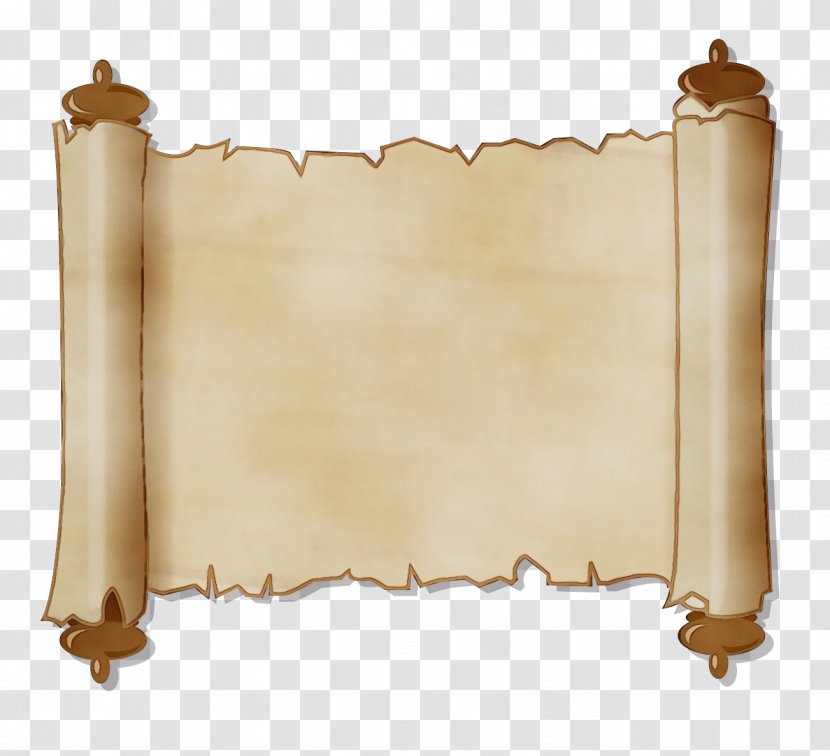 Scroll Background - Brass - Beige Transparent PNG