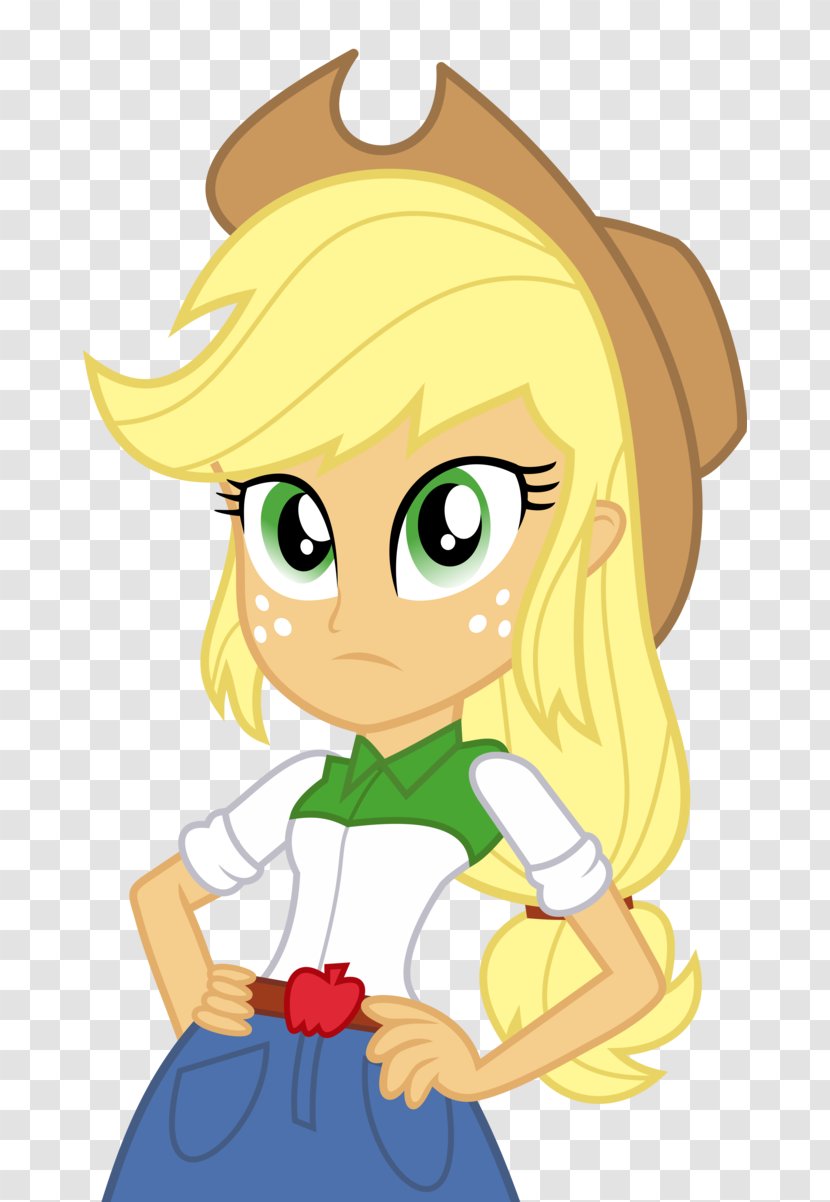 Applejack My Little Pony: Equestria Girls Ekvestrio - Watercolor - Angry Human Transparent PNG