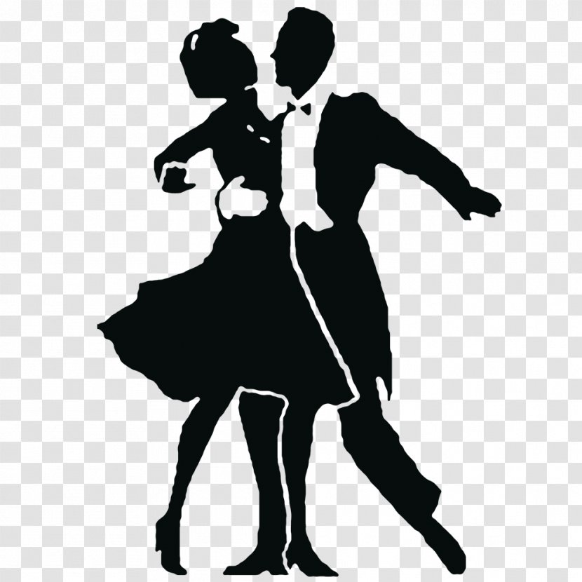Ballroom Dance Swing Studio Partner - Silhouette Transparent PNG