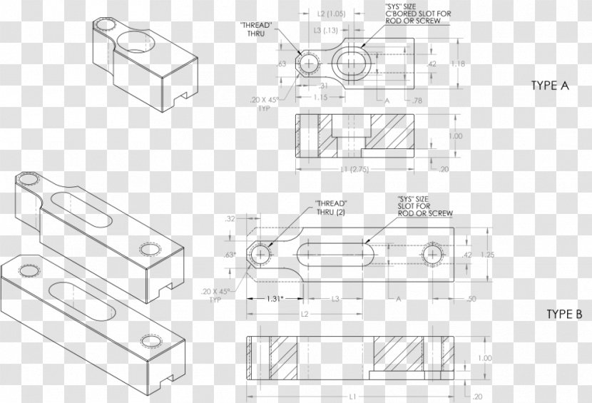 Technical Drawing Engineering Diagram Design - Black And White - Ame Business Transparent PNG