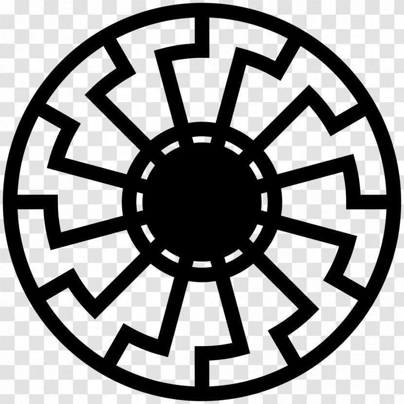 Black Sun Wewelsburg Solar Symbol Clip Art - Bicycle Wheel - Sol Transparent PNG