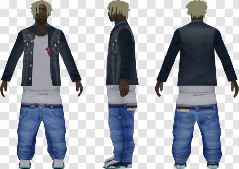 Jeans Jacket Denim Outerwear Sleeve - Silhouette Transparent PNG