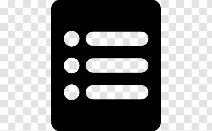 Rectangle Black And White User Interface - Symbol Transparent PNG