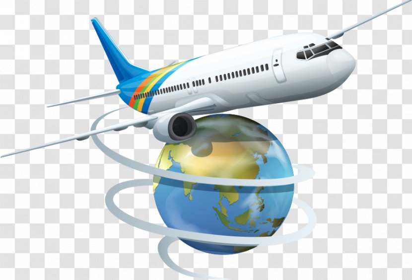 Airplane Fixed-wing Aircraft Clip Art - Boeing 737 Next Generation - Over The Planet Transparent PNG