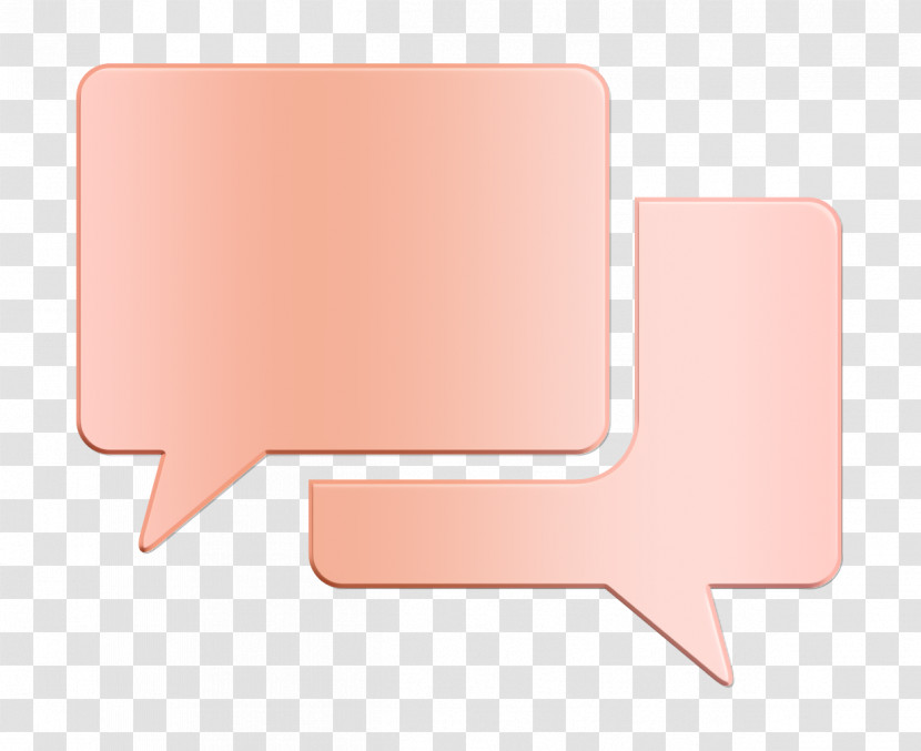Speech Bubble Couple Of Black Rectangular Shapes Icon Interface Icon Coolicons Icon Transparent PNG