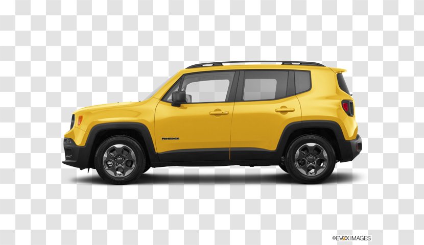 Jeep Chrysler Car Sport Utility Vehicle Ram Pickup - Yellow - Renegade Transparent PNG