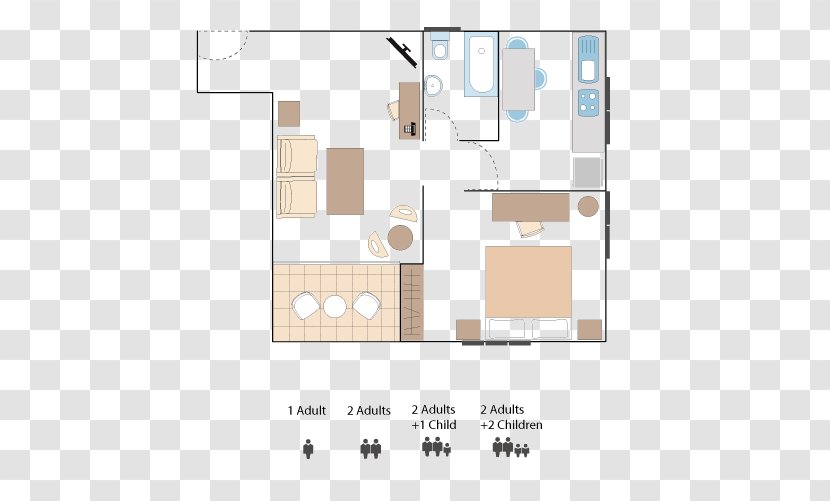 Floor Plan Pattern - Apartment Hotel Transparent PNG