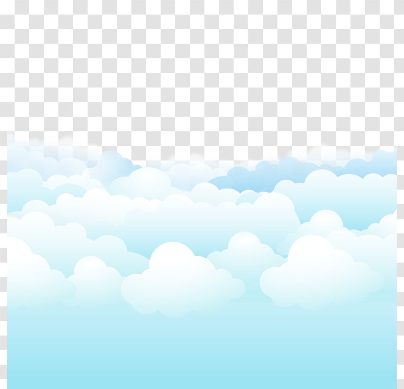 Sky Blue Daytime Wallpaper - Turquoise - Vector Clouds Transparent PNG