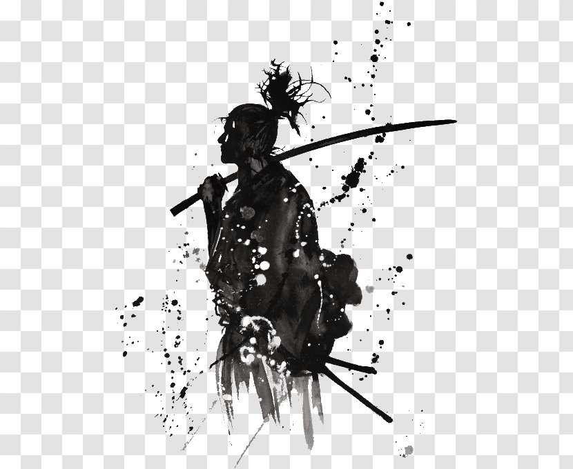 Samurai Japan Katana Warrior - Art Transparent PNG