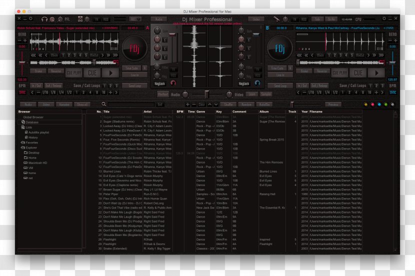 Sound DJ Mixer Computer Software Disc Jockey - Flower Transparent PNG
