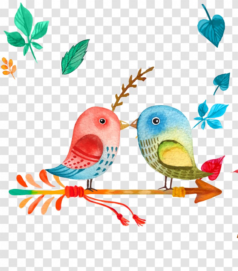 Bird Watercolor Painting - Fauna - Cartoon Transparent PNG