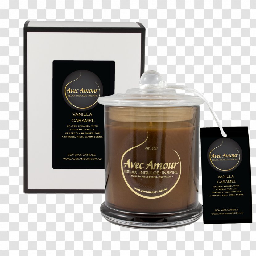 Soy Candle Flavor Perfume Caramel - Crisp - White Transparent PNG