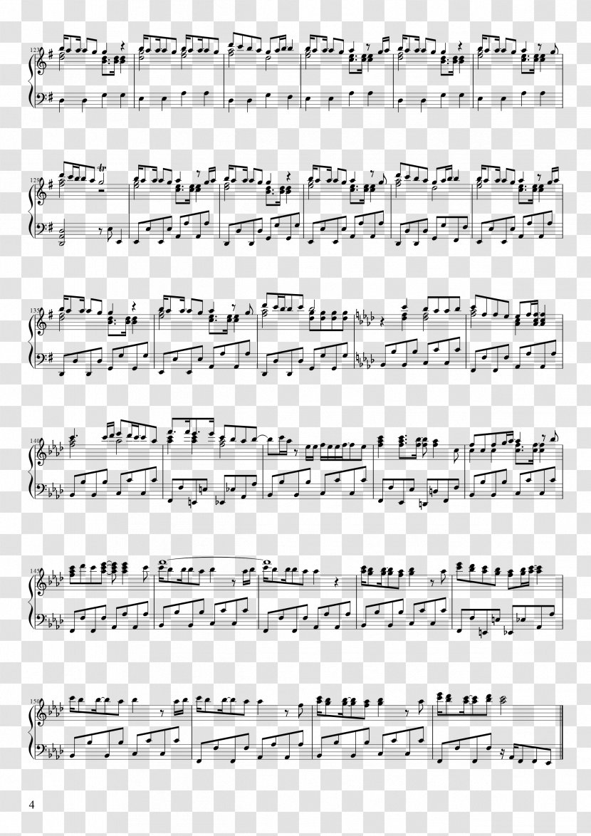 Document Pachelbel's Canon Handwriting Angle Point - Cartoon Transparent PNG