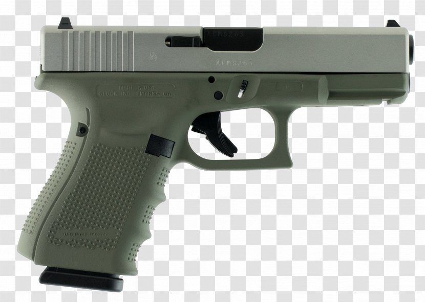 GLOCK 19 9×19mm Parabellum Firearm Luger Pistol - Gun Accessory Transparent PNG