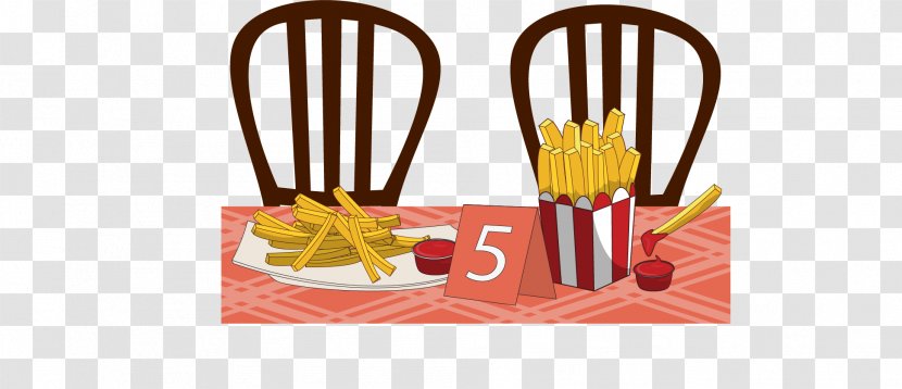 French Fries Fast Food Euclidean Vector Illustration - Potato - Table Transparent PNG