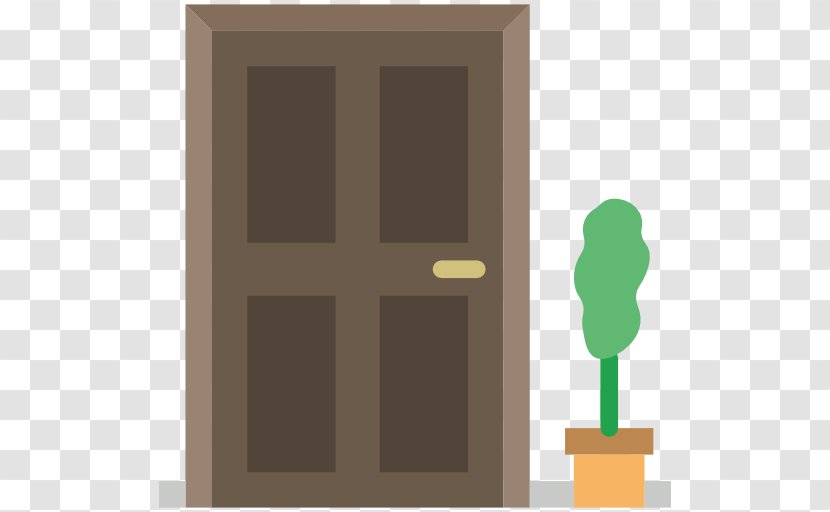 Icon - Rectangle - A Door, And Green Plants Transparent PNG