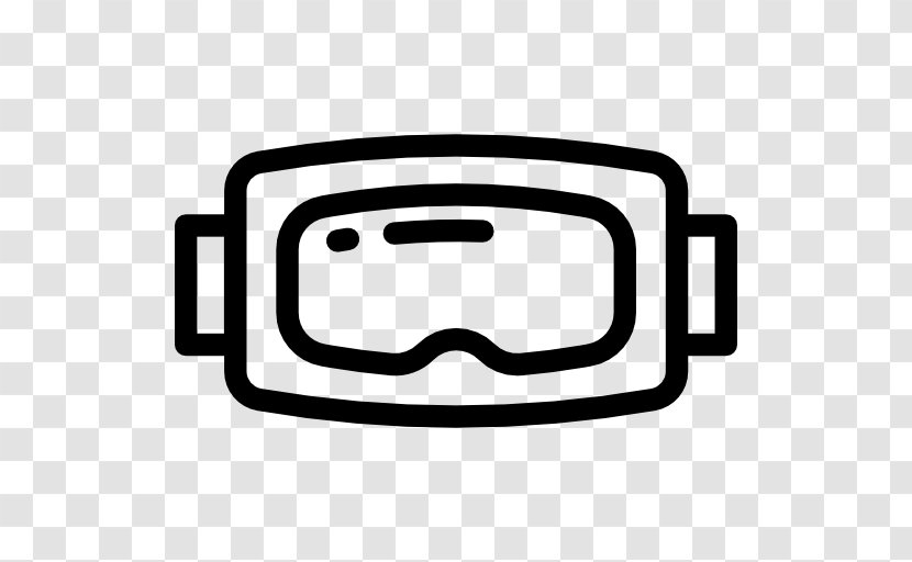 Goggles Scuba Diving Underwater - Black And White - Dive Vector Transparent PNG